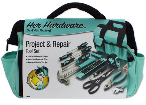 ladies metal tool box|women's tool bag with tools.